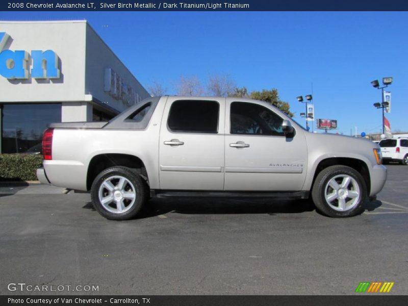 Silver Birch Metallic / Dark Titanium/Light Titanium 2008 Chevrolet Avalanche LT