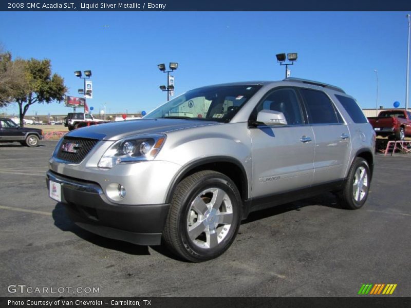 Liquid Silver Metallic / Ebony 2008 GMC Acadia SLT