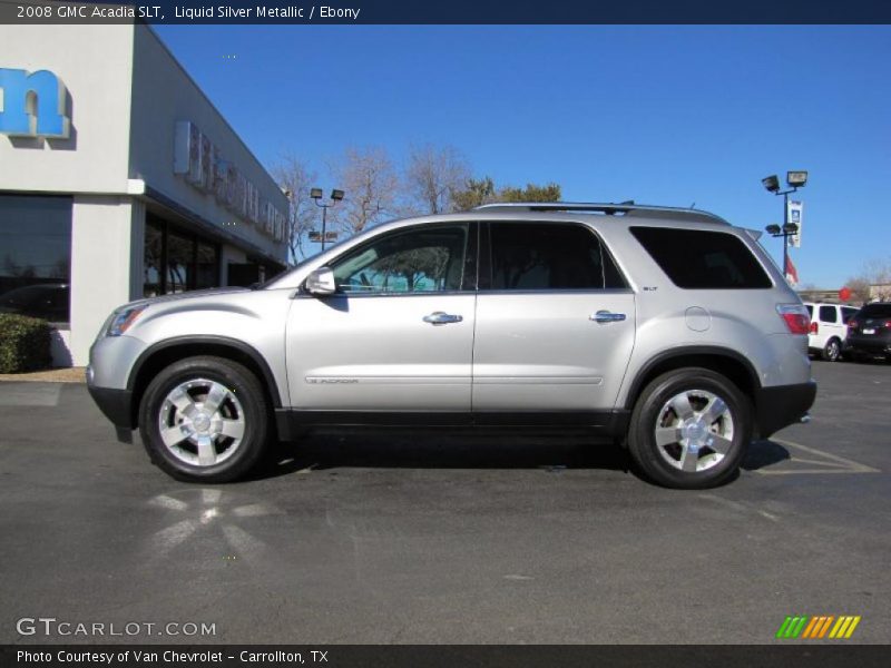 Liquid Silver Metallic / Ebony 2008 GMC Acadia SLT