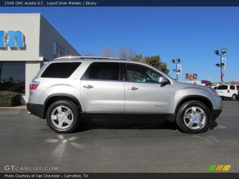 Liquid Silver Metallic / Ebony 2008 GMC Acadia SLT