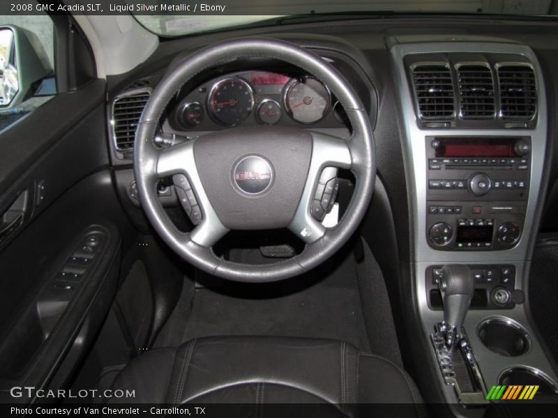 Liquid Silver Metallic / Ebony 2008 GMC Acadia SLT