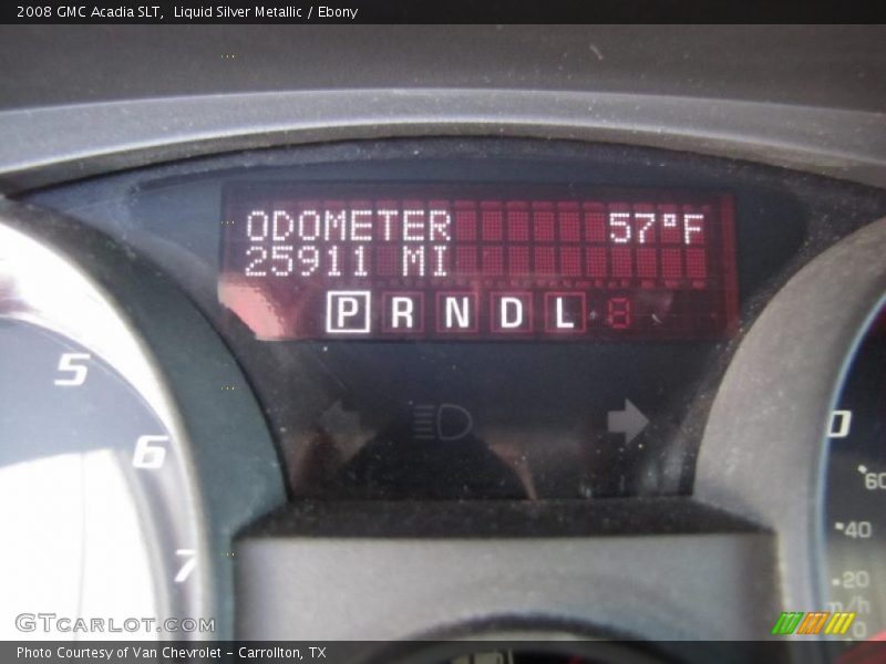 Liquid Silver Metallic / Ebony 2008 GMC Acadia SLT