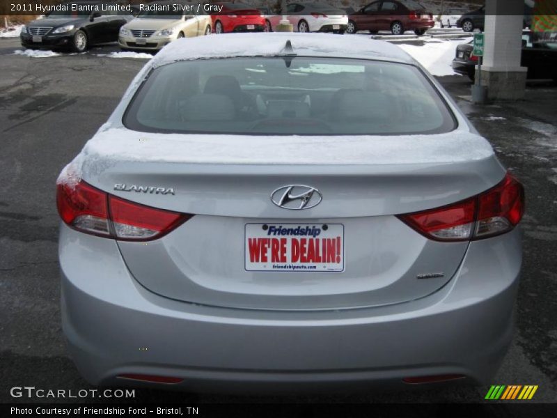 Radiant Silver / Gray 2011 Hyundai Elantra Limited