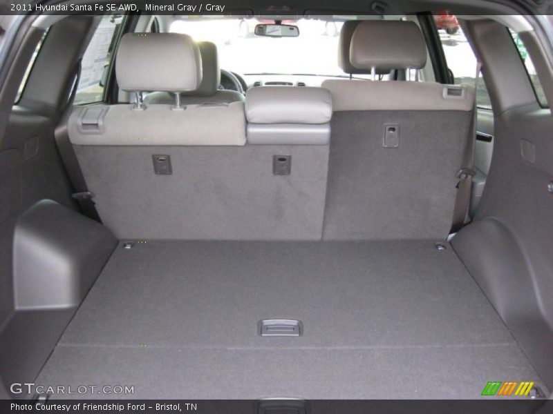Mineral Gray / Gray 2011 Hyundai Santa Fe SE AWD
