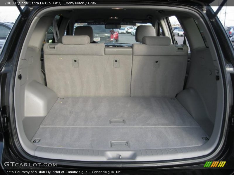 Ebony Black / Gray 2008 Hyundai Santa Fe GLS 4WD