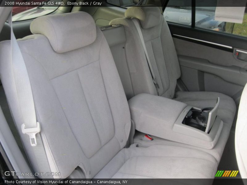 Ebony Black / Gray 2008 Hyundai Santa Fe GLS 4WD