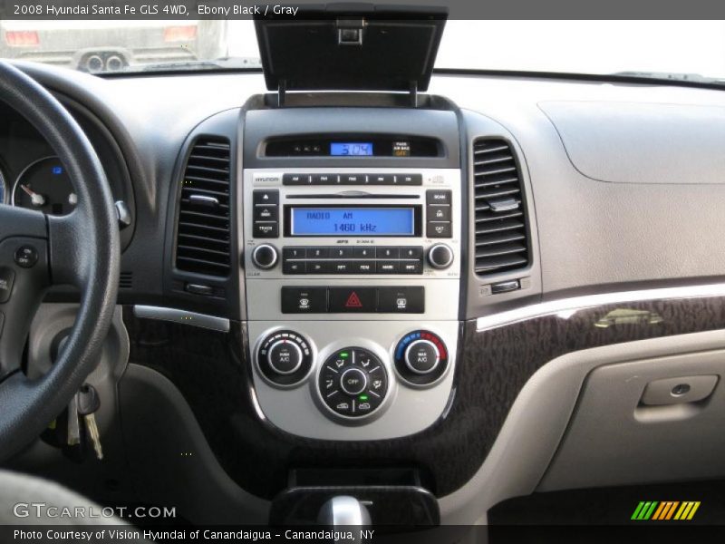 Ebony Black / Gray 2008 Hyundai Santa Fe GLS 4WD