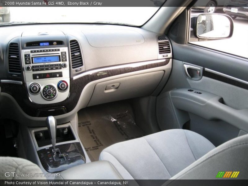 Ebony Black / Gray 2008 Hyundai Santa Fe GLS 4WD