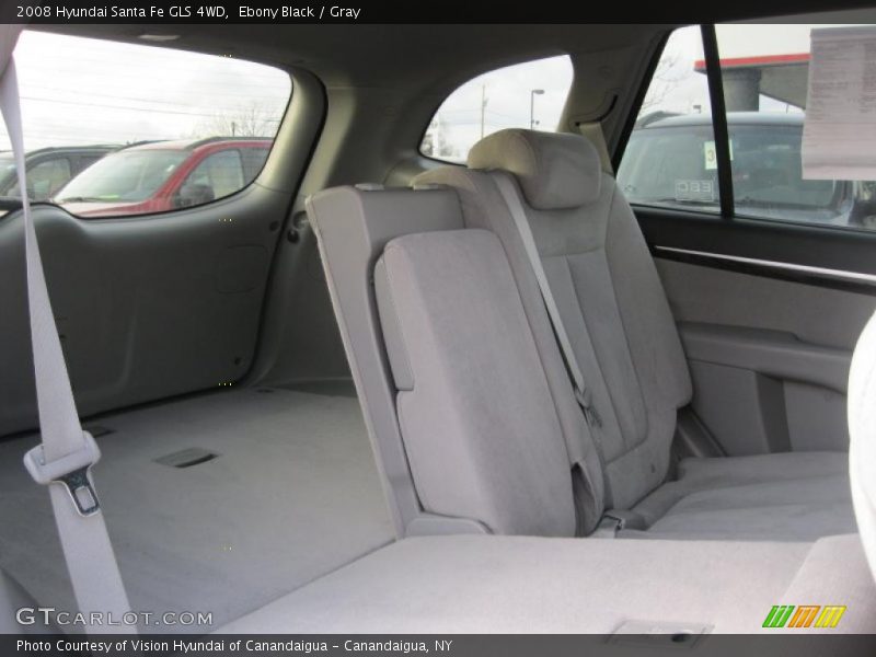 Ebony Black / Gray 2008 Hyundai Santa Fe GLS 4WD