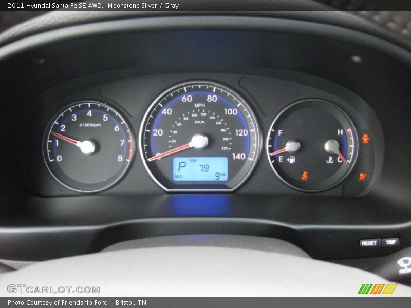  2011 Santa Fe SE AWD SE AWD Gauges