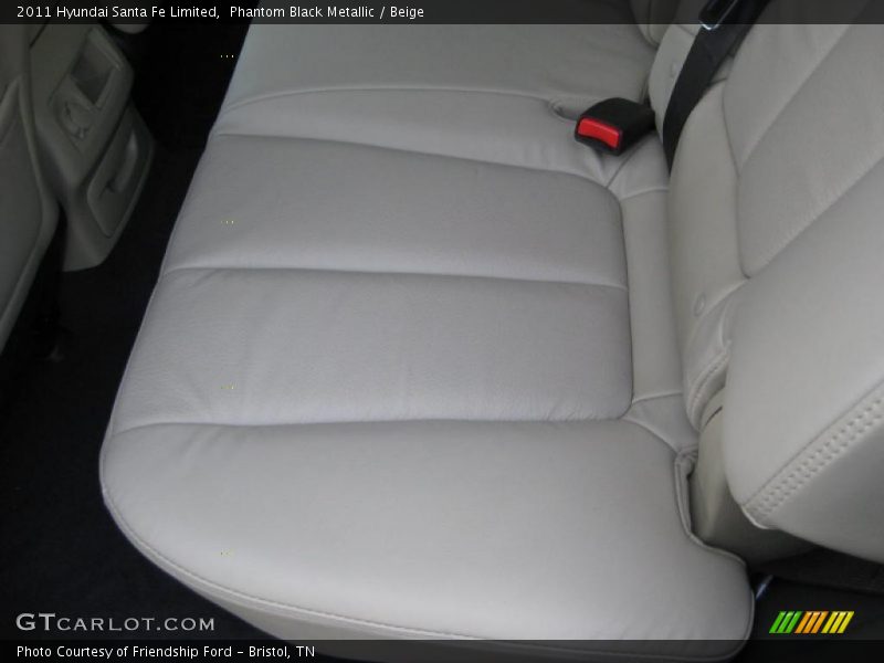 Phantom Black Metallic / Beige 2011 Hyundai Santa Fe Limited