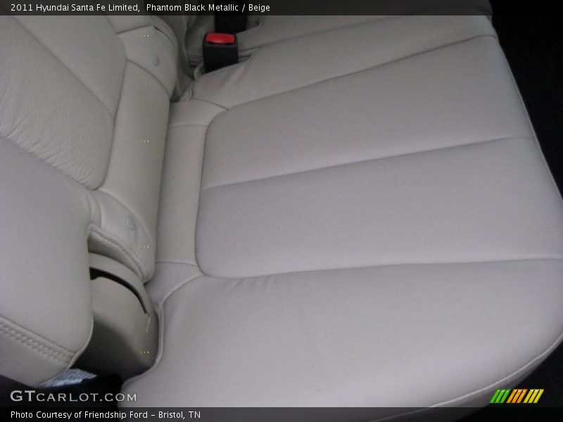 Phantom Black Metallic / Beige 2011 Hyundai Santa Fe Limited