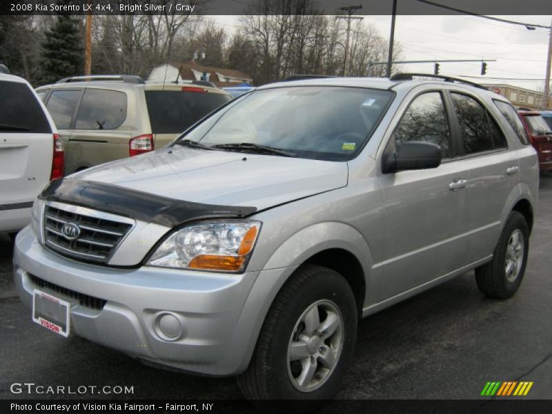Bright Silver / Gray 2008 Kia Sorento LX 4x4