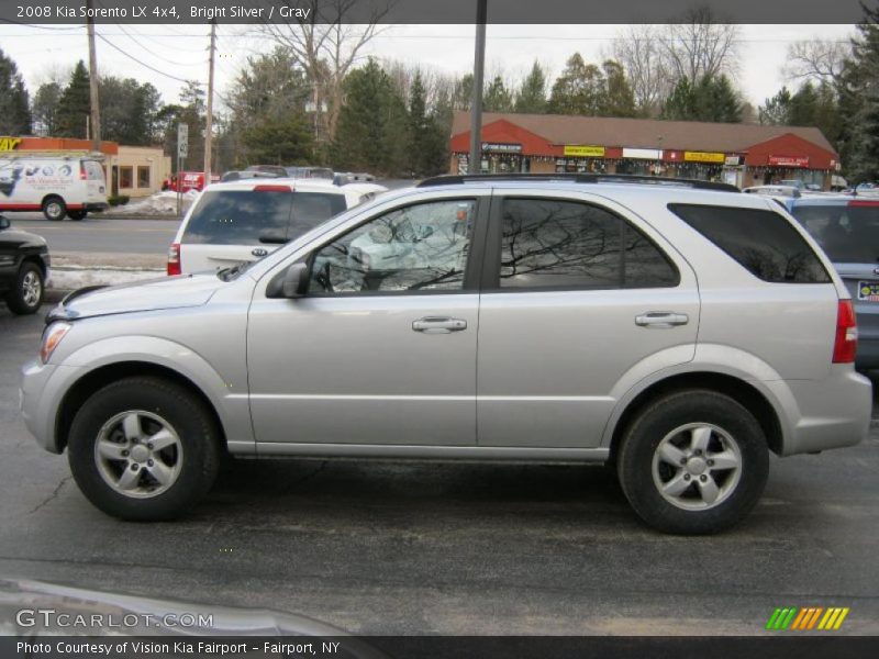 Bright Silver / Gray 2008 Kia Sorento LX 4x4