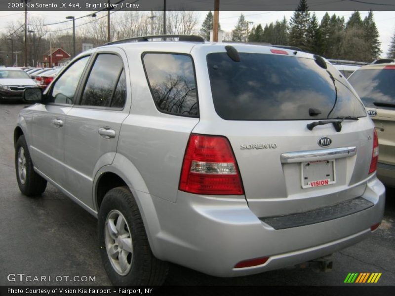 Bright Silver / Gray 2008 Kia Sorento LX 4x4