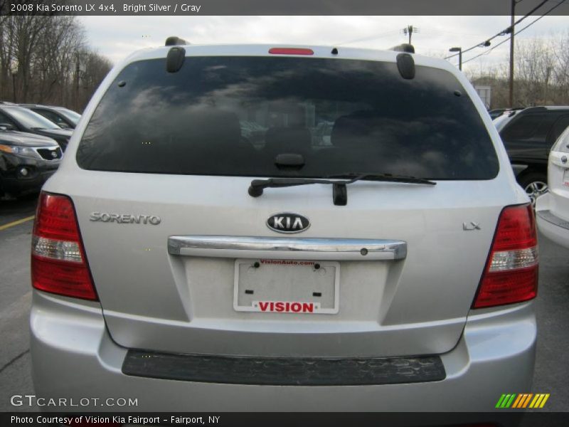Bright Silver / Gray 2008 Kia Sorento LX 4x4