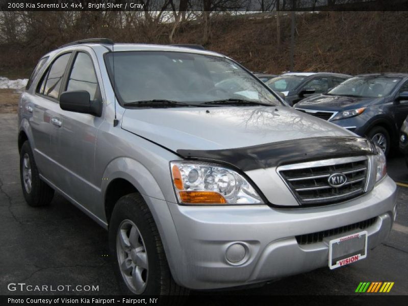Bright Silver / Gray 2008 Kia Sorento LX 4x4