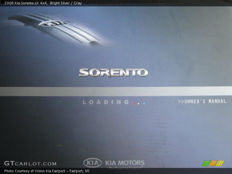 Bright Silver / Gray 2008 Kia Sorento LX 4x4