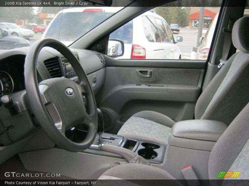 Bright Silver / Gray 2008 Kia Sorento LX 4x4
