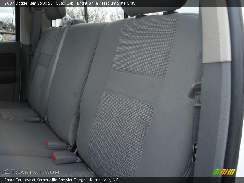 Bright White / Medium Slate Gray 2007 Dodge Ram 3500 SLT Quad Cab