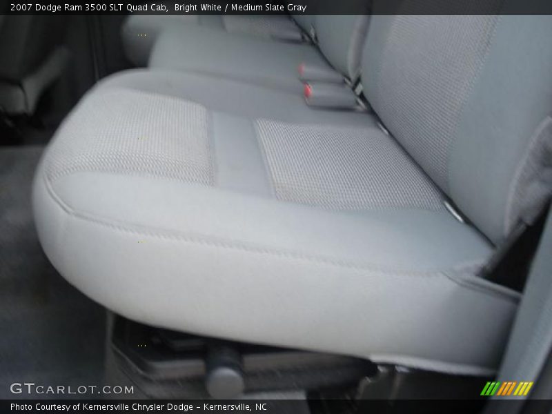 Bright White / Medium Slate Gray 2007 Dodge Ram 3500 SLT Quad Cab