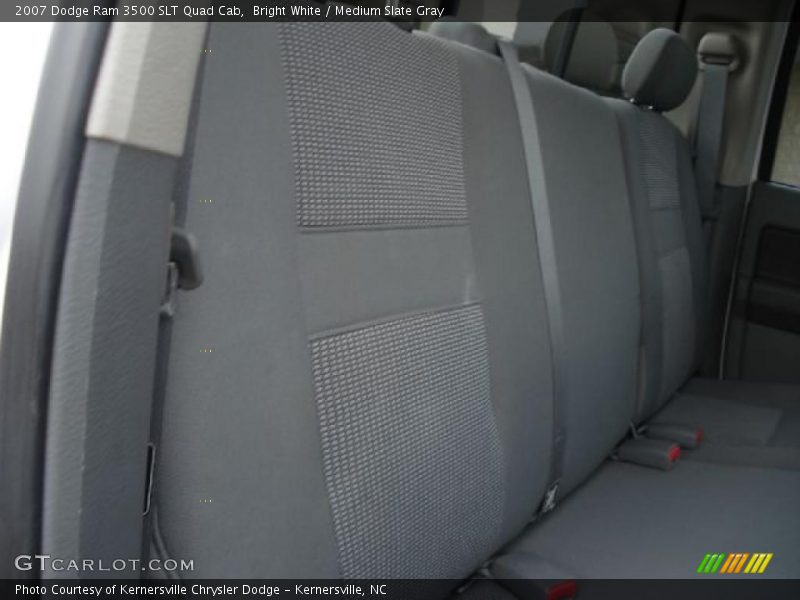 Bright White / Medium Slate Gray 2007 Dodge Ram 3500 SLT Quad Cab