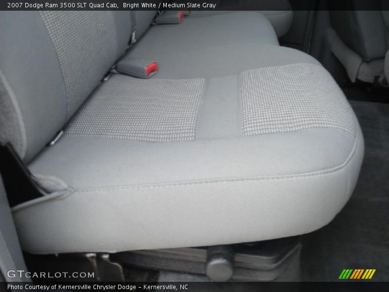 Bright White / Medium Slate Gray 2007 Dodge Ram 3500 SLT Quad Cab