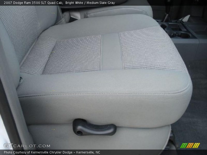 Bright White / Medium Slate Gray 2007 Dodge Ram 3500 SLT Quad Cab