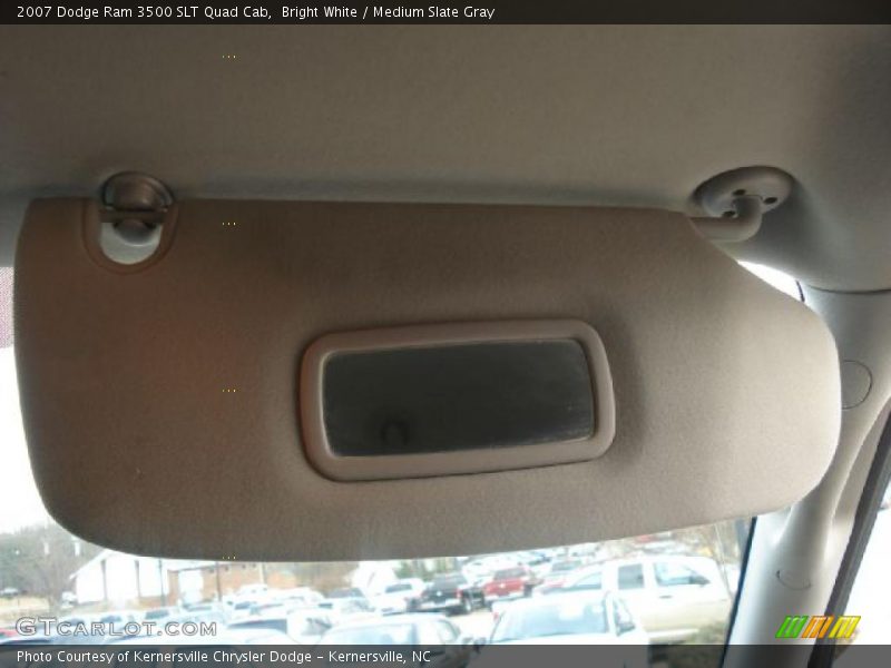 Bright White / Medium Slate Gray 2007 Dodge Ram 3500 SLT Quad Cab