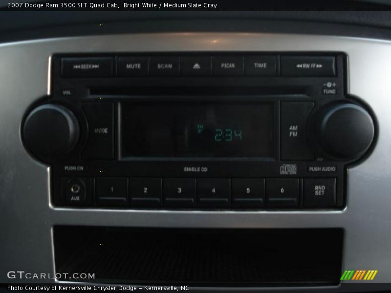 Bright White / Medium Slate Gray 2007 Dodge Ram 3500 SLT Quad Cab