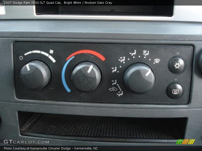 Bright White / Medium Slate Gray 2007 Dodge Ram 3500 SLT Quad Cab