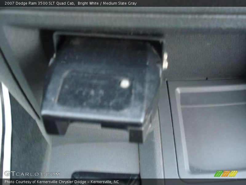 Bright White / Medium Slate Gray 2007 Dodge Ram 3500 SLT Quad Cab