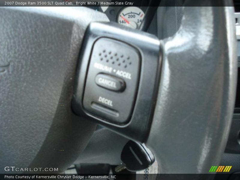 Bright White / Medium Slate Gray 2007 Dodge Ram 3500 SLT Quad Cab