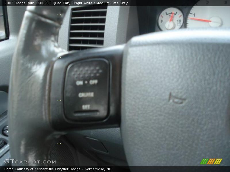 Bright White / Medium Slate Gray 2007 Dodge Ram 3500 SLT Quad Cab