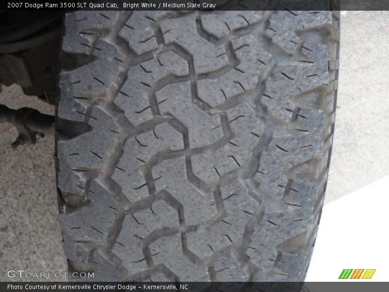 Bright White / Medium Slate Gray 2007 Dodge Ram 3500 SLT Quad Cab