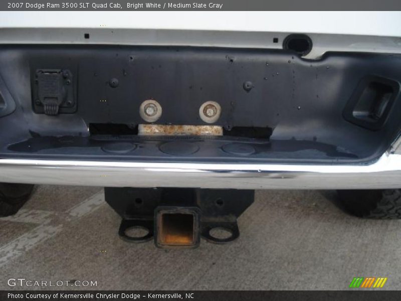 Bright White / Medium Slate Gray 2007 Dodge Ram 3500 SLT Quad Cab