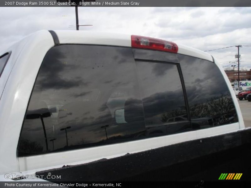 Bright White / Medium Slate Gray 2007 Dodge Ram 3500 SLT Quad Cab