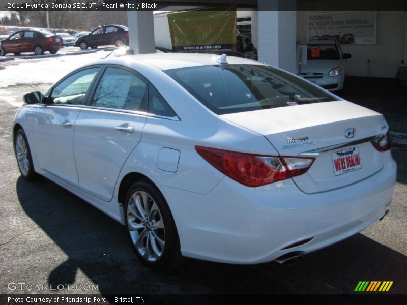 Pearl White / Black 2011 Hyundai Sonata SE 2.0T