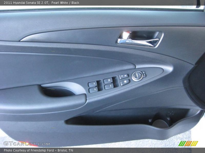 Pearl White / Black 2011 Hyundai Sonata SE 2.0T