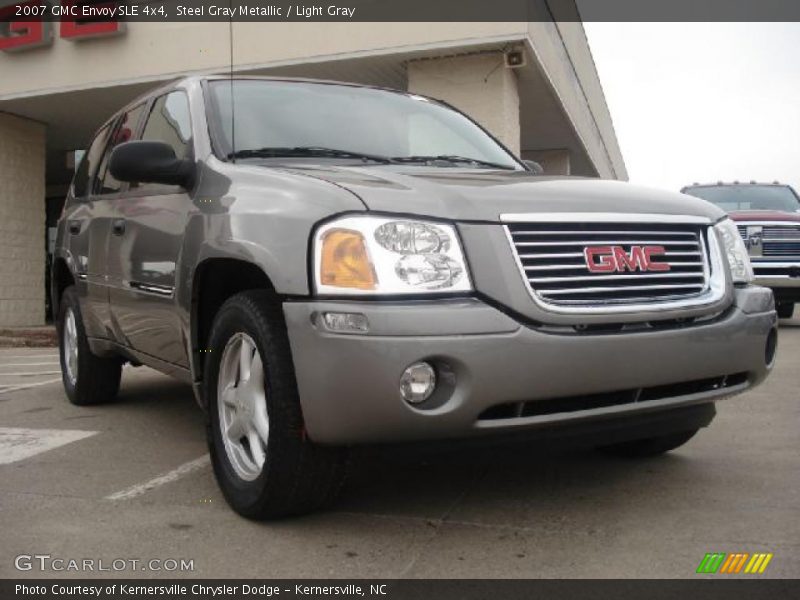 Steel Gray Metallic / Light Gray 2007 GMC Envoy SLE 4x4