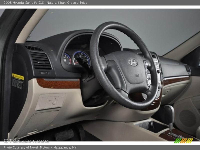 Natural Khaki Green / Beige 2008 Hyundai Santa Fe GLS
