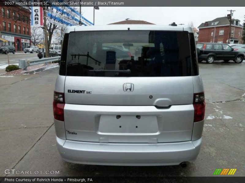 Alabaster Silver Metallic / Black/Titanium 2007 Honda Element SC