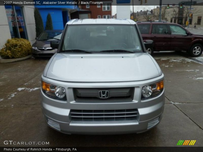 Alabaster Silver Metallic / Black/Titanium 2007 Honda Element SC