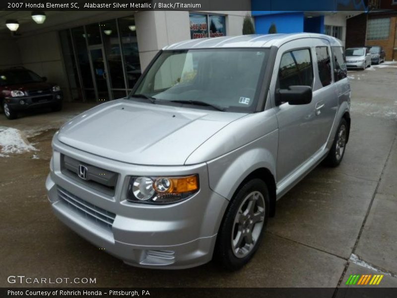 Alabaster Silver Metallic / Black/Titanium 2007 Honda Element SC