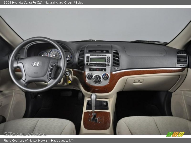 Natural Khaki Green / Beige 2008 Hyundai Santa Fe GLS
