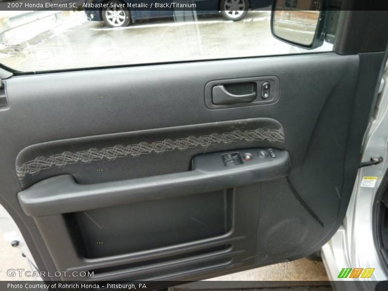 Alabaster Silver Metallic / Black/Titanium 2007 Honda Element SC