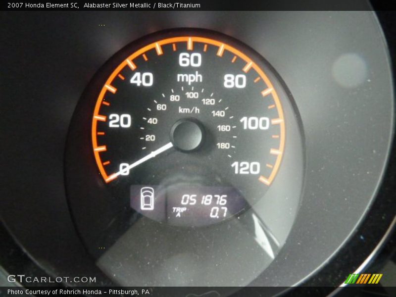 Alabaster Silver Metallic / Black/Titanium 2007 Honda Element SC