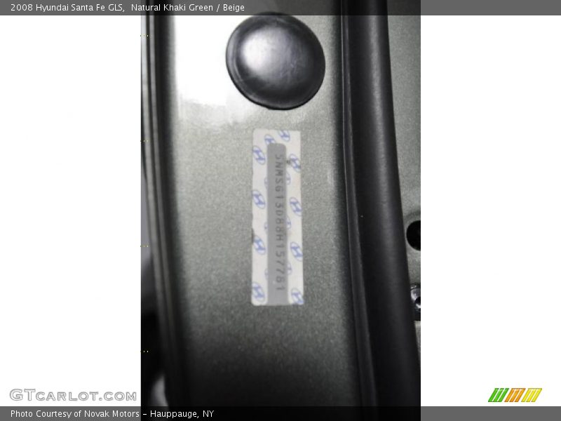 Natural Khaki Green / Beige 2008 Hyundai Santa Fe GLS