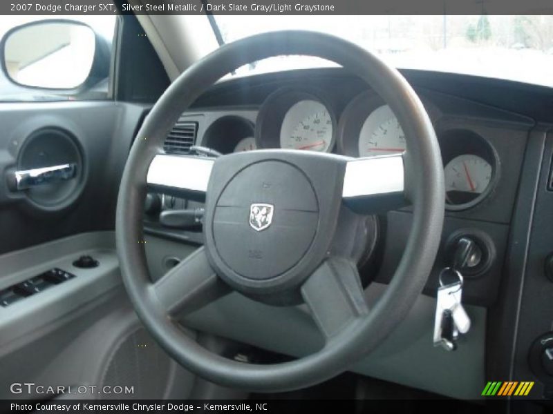 Silver Steel Metallic / Dark Slate Gray/Light Graystone 2007 Dodge Charger SXT