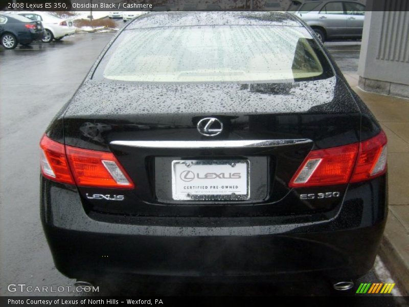 Obsidian Black / Cashmere 2008 Lexus ES 350
